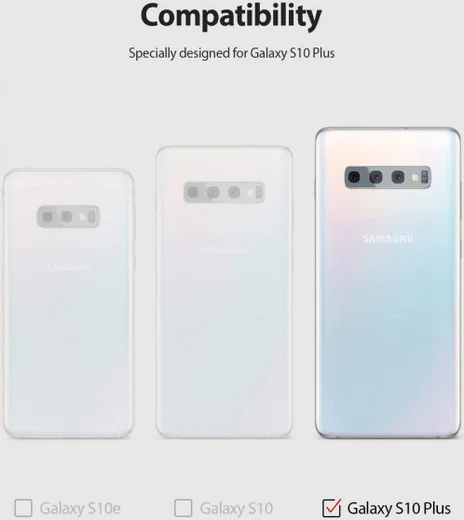 Ringke Fusion X Samsung Galaxy S10 Plus Hoesje Zwart afbeelding 16