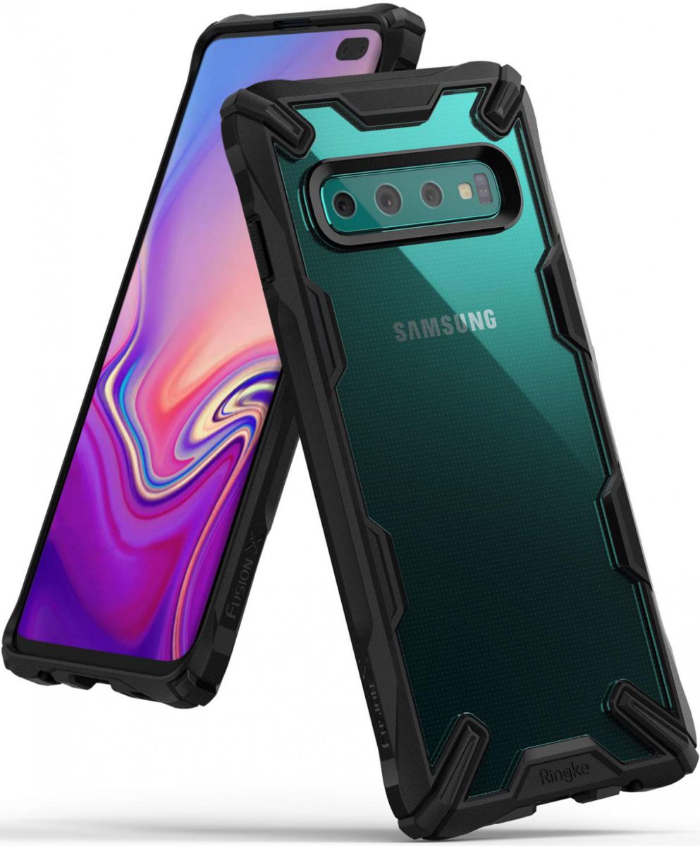 Ringke Fusion X Samsung Galaxy S10 Plus Hoesje Zwart afbeelding 7