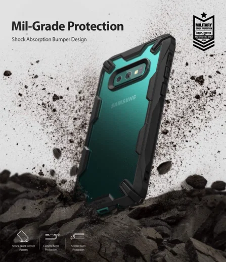 Ringke Fusion X Samsung Galaxy S10E Hoesje Zwart afbeelding 2