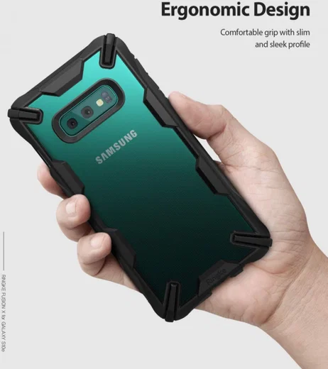 Ringke Fusion X Samsung Galaxy S10E Hoesje Zwart afbeelding 4