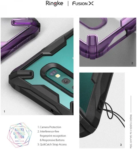 Ringke Fusion X Samsung Galaxy S10E Hoesje Zwart afbeelding 7