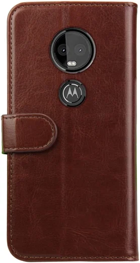 Rosso Element Motorola Moto G7 Plus Hoesje Book Cover Bruin afbeelding 5