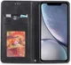 Apple iPhone XR Retro Portemonnee Hoesje Zwart afbeelding 2