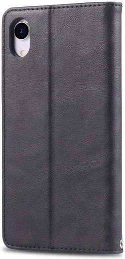 Apple iPhone XR Retro Portemonnee Hoesje Zwart afbeelding 6