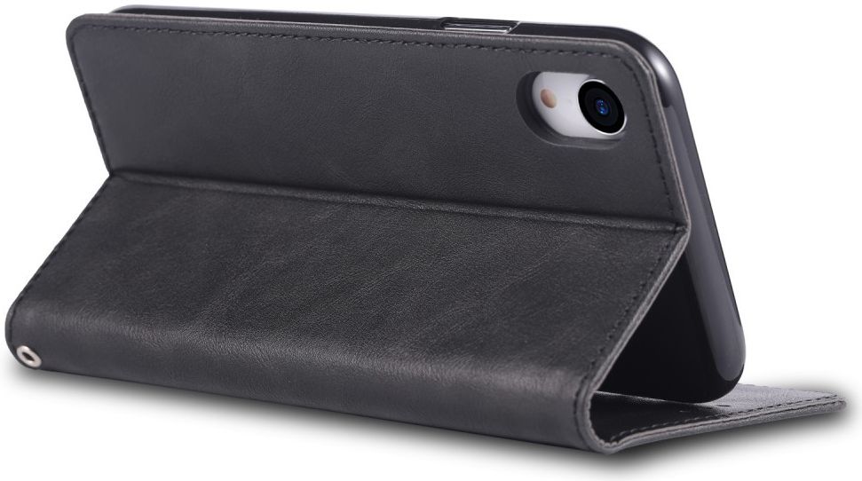 Apple iPhone XR Retro Portemonnee Hoesje Zwart afbeelding 7