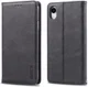 Apple iPhone XR Retro Portemonnee Hoesje Zwart afbeelding 3