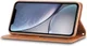 Apple iPhone XR Retro Portemonnee Hoesje Bruin afbeelding 5