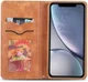 Apple iPhone XR Retro Portemonnee Hoesje Bruin afbeelding 2