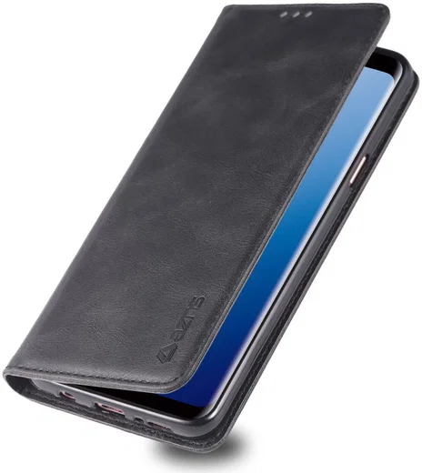 Samsung Galaxy S9 Retro Portemonnee Hoesje Zwart afbeelding 1