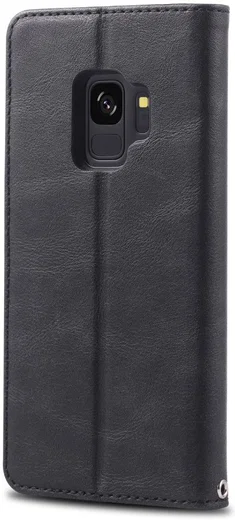 Samsung Galaxy S9 Retro Portemonnee Hoesje Zwart afbeelding 6