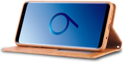 Samsung Galaxy S9 Retro Portemonnee Hoesje Bruin afbeelding 4