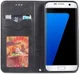 Samsung Galaxy S7 Retro Portemonnee Hoesje Zwart afbeelding 2