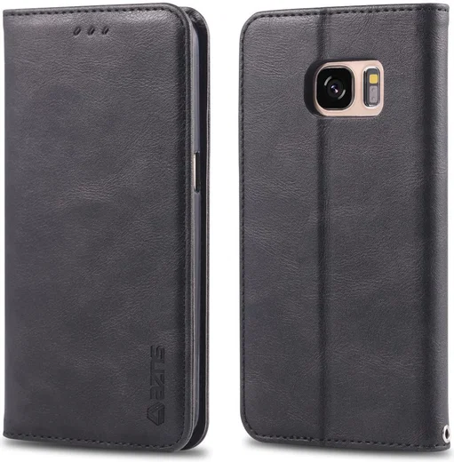 Samsung Galaxy S7 Retro Portemonnee Hoesje Zwart afbeelding 4