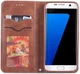 Samsung Galaxy S7 Retro Portemonnee Hoesje Coffee afbeelding 2