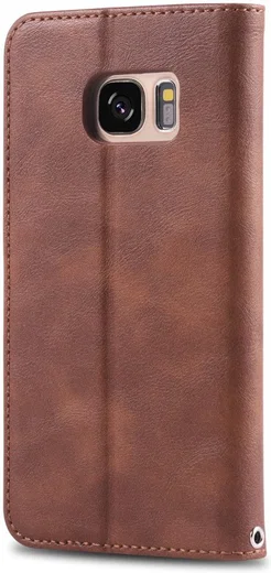 Samsung Galaxy S7 Retro Portemonnee Hoesje Coffee afbeelding 6