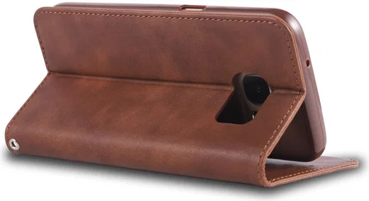 Samsung Galaxy S7 Retro Portemonnee Hoesje Coffee afbeelding 7
