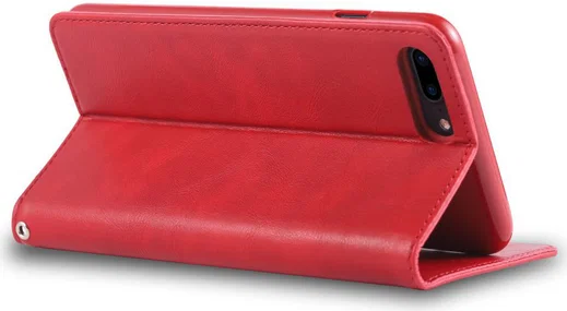 Apple iPhone 7 Plus / 8 Plus Retro Portemonnee Hoesje Rood afbeelding 7
