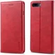 Apple iPhone 7 Plus / 8 Plus Retro Portemonnee Hoesje Rood afbeelding 2