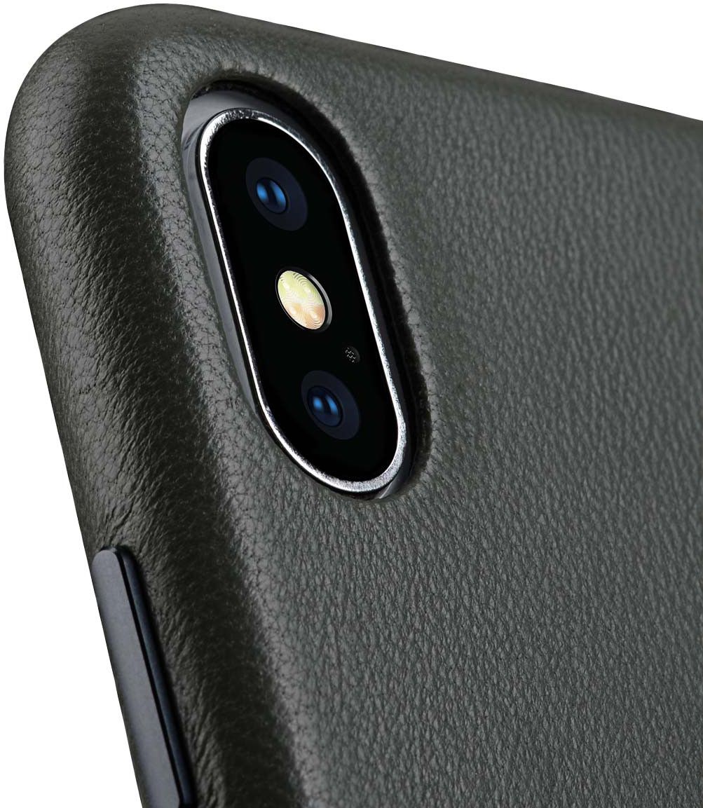Melkco Origin Apple iPhone XS Book Case Echt Leer Groen afbeelding 4