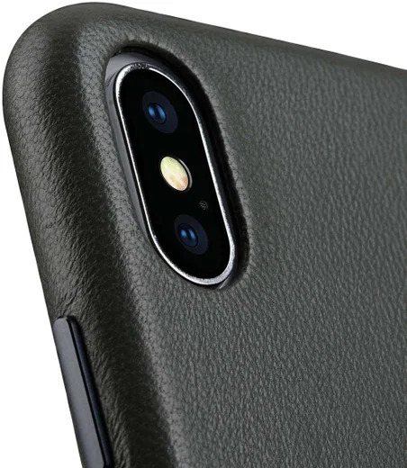 Melkco Origin Apple iPhone XS Book Case Echt Leer Groen afbeelding 4