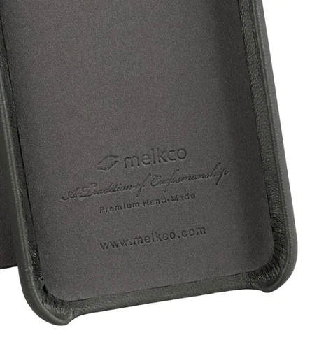 Melkco Origin Apple iPhone XS Book Case Echt Leer Groen afbeelding 6