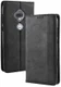 Motorola Moto G7 Vintage Portemonnee Hoesje Zwart afbeelding 3