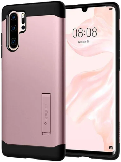 Spigen Slim Armor Hoesje Huawei P30 Pro Rose Gold afbeelding 1