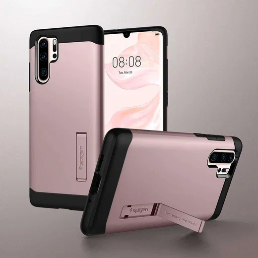 Spigen Slim Armor Hoesje Huawei P30 Pro Rose Gold afbeelding 3