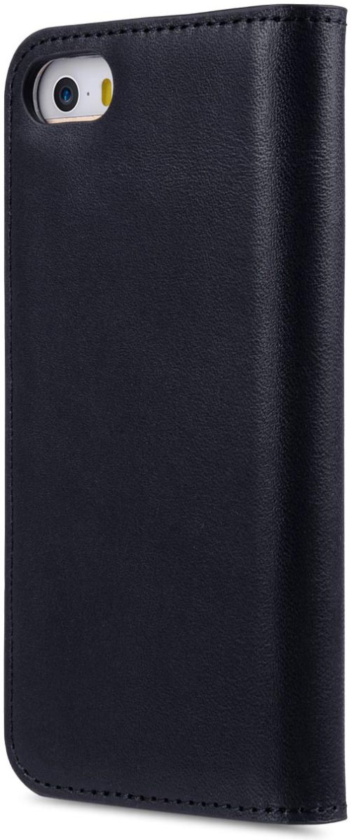 Melkco Italian Cowhide Apple iPhone 5 / 5S / SE Book Case Blauw afbeelding 4