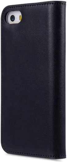 Melkco Italian Cowhide Apple iPhone 5 / 5S / SE Book Case Blauw afbeelding 4