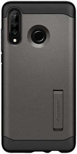 Spigen Slim Armor Hoesje Huawei P30 Lite Gunmetal afbeelding 3