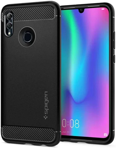 Spigen Rugged Armor Hoesje Huawei P Smart (2019) Zwart afbeelding 1