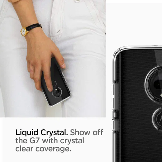 Spigen Liquid Crystal Hoesje Motorola Moto G7 Transparant afbeelding 4