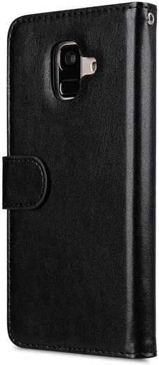 Melkco Book Cover Samsung Galaxy A6 Hoesje Zwart afbeelding 2