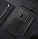 Sony Xperia 1 Siliconen Carbon Hoesje Zwart afbeelding 2