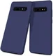 Samsung Galaxy S10 Plus Twill Slim Texture Back Cover Blauw afbeelding 5