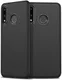 Huawei P30 Lite Twill Slim Texture Back Cover Zwart afbeelding 4