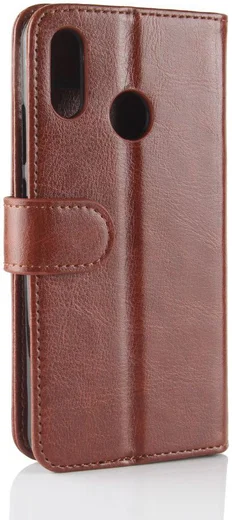 Huawei Y7 (2019) Portemonnee Hoesje Bruin afbeelding 4