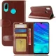 Huawei Y7 (2019) Portemonnee Hoesje Bruin afbeelding 7
