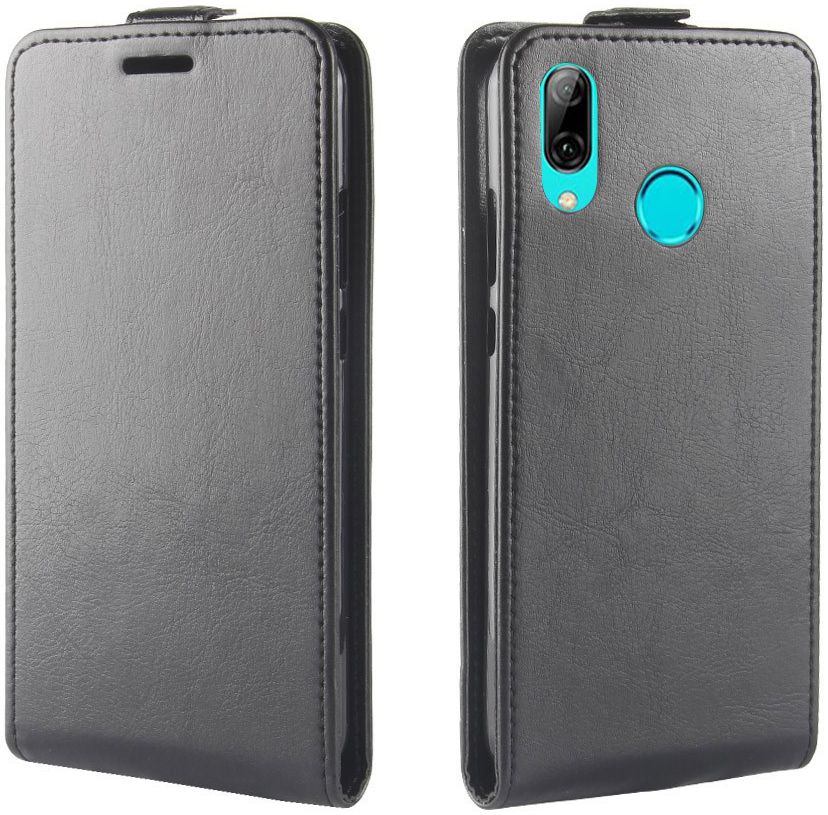 Huawei P30 Lite Verticaal Flip Hoesje Zwart afbeelding 4