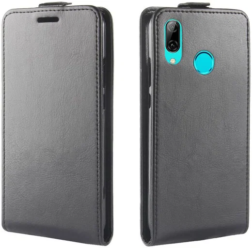 Huawei P30 Lite Verticaal Flip Hoesje Zwart afbeelding 4