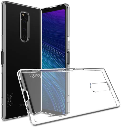 IMAK UX-5 Series Sony Xperia 1 Hoesje Flexibel en Dun TPU Transparant afbeelding 2