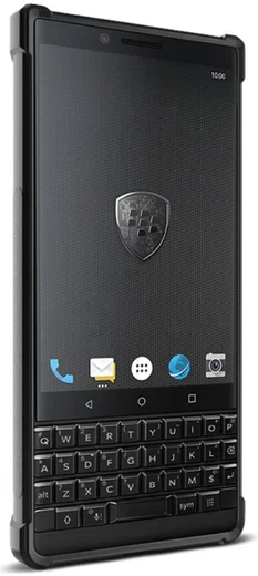 IMAK Vega Series BlackBerry Key2 Hoesje Geborsteld TPU Zwart afbeelding 2