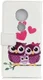 Motorola Moto G7 Play Portemonnee Hoesje met Owl Family Print afbeelding 5