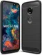 Motorola Moto G7 Play Geborsteld TPU Hoesje Zwart afbeelding 1