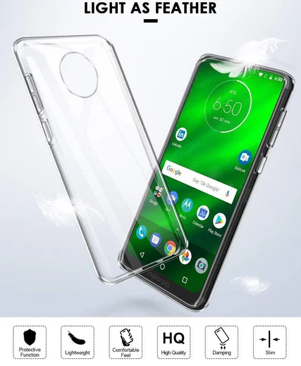 Motorola Moto G7 Plus Hoesje Dun TPU Transparant afbeelding 3