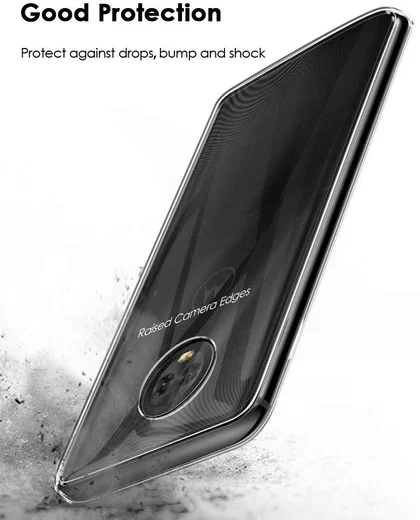 Motorola Moto G7 Plus Hoesje Dun TPU Transparant afbeelding 4