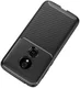 Motorola Moto G7 Play Siliconen Carbon Hoesje Zwart afbeelding 7