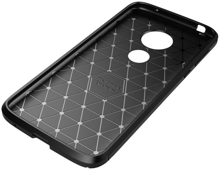 Motorola Moto G7 Play Siliconen Carbon Hoesje Zwart afbeelding 9