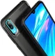 Huawei Y7 (2019) Siliconen Carbon Hoesje Zwart afbeelding 1